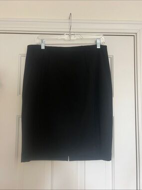 Express Black Pencil Skirt with Back Vent
